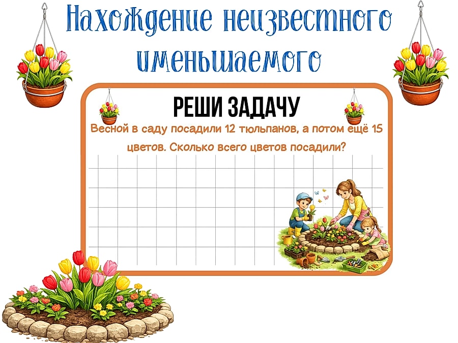 Нахождение неизвестного уменьшаемого