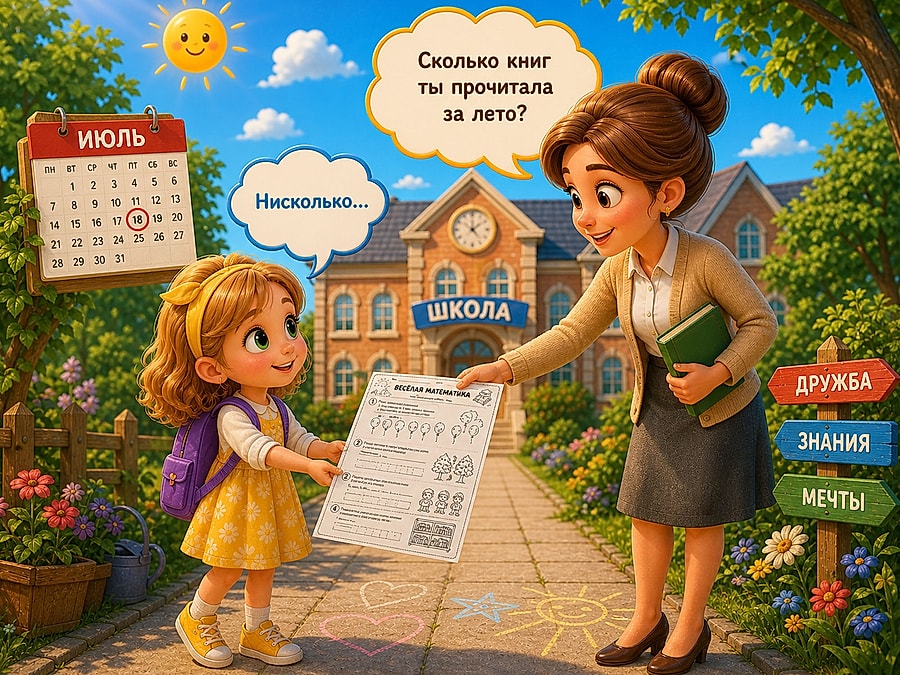 рабочий лист - летние каникулы