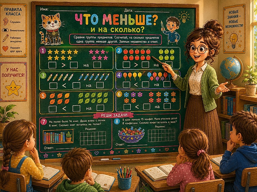 Рабочий лист — что меньше